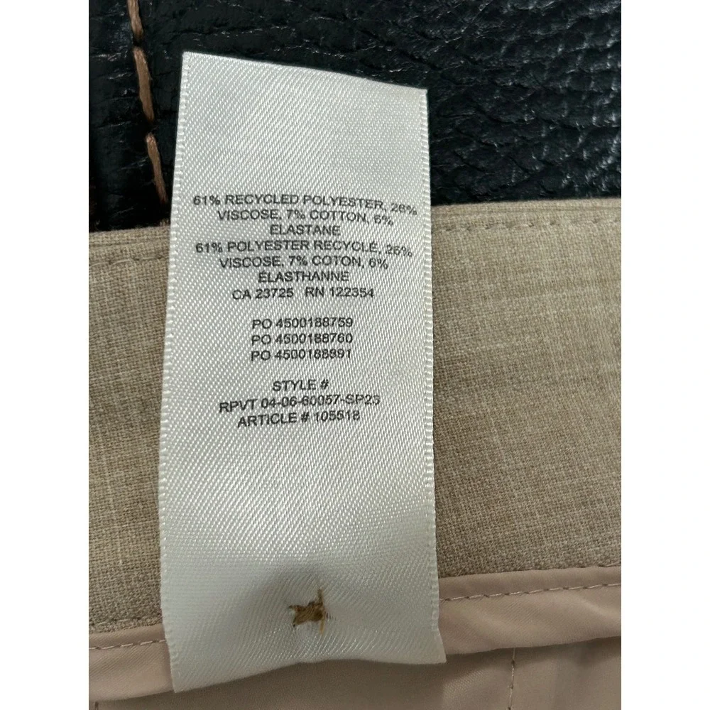 Wilfred Alanya Pant Stretch Suiting High-rise Wide-leg Pant-Heather Oat Beige-12 - Picture 6 of 12
